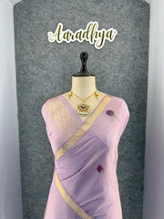 Premium Soft Muga Cotton Pichwai Saree