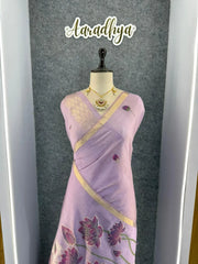 Premium Soft Muga Cotton Pichwai Saree