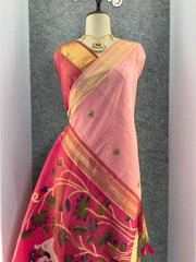 Premium Kamdhenu Pichwai Muga Silk Saree