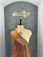 Premium Kamdhenu Pichwai Muga Silk Saree