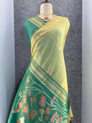 Premium Kamdhenu Pichwai Muga Silk Saree
