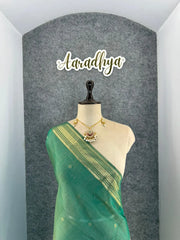 Premium Kamdhenu Pichwai Muga Silk Saree