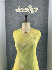 Soft Muga Cotton Classic Paithani Saree