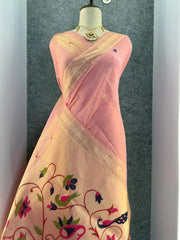 Soft Muga Cotton Classic Paithani Saree