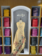 Soft Muga Cotton Pichwai Pallu Saree