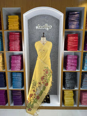 Soft Muga Cotton Pichwai Pallu Saree