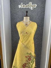 Soft Muga Cotton Pichwai Pallu Saree