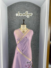 Soft Muga Cotton Pichwai Pallu Saree