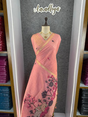 Soft Muga Cotton Pichwai Pallu Saree