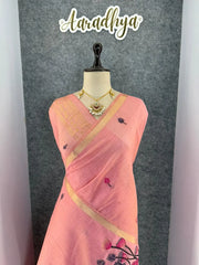 Soft Muga Cotton Pichwai Pallu Saree