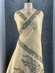 Soft Jamdani Muga Cotton Saree