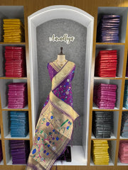 Janhvi Kapoor–Inspired Kanchivaram Paithani Silk Saree