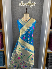 Janhvi Kapoor–Inspired Kanchivaram Paithani Silk Saree
