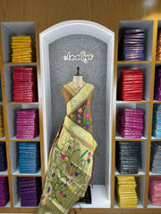 Janhvi Kapoor–Inspired Kanchivaram Paithani Silk Saree