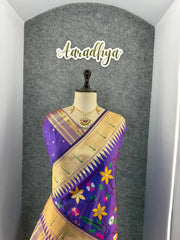 Janhvi Kapoor–Inspired Kanchivaram Paithani Silk Saree
