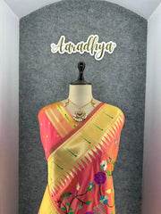 Janhvi Kapoor–Inspired Kanchivaram Paithani Silk Saree