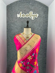 Janhvi Kapoor–Inspired Kanchivaram Paithani Silk Saree