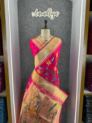 Janhvi Kapoor–Inspired Kanchivaram Paithani Silk Saree