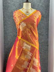 Heritage Art Edit – Pichwai Pattern Tissue Silk Saree