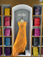 Royal Tissue Silk Zari Weaving & Mango Border Saree