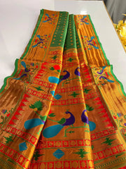 Soft Silk Zari Woven Paithani Saree