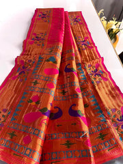 Soft Silk Zari Woven Paithani Saree