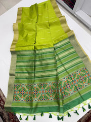 Soft Khadi Raw Silk Weaving Patola Saree