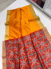 Soft Khadi Raw Silk Weaving Patola Saree