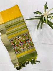 Soft Khadi Raw Silk Weaving Patola Saree