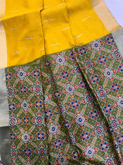 Soft Khadi Raw Silk Weaving Patola Saree