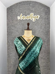 Pure Cotton Hand Dyed Bandhej Sibori Saree