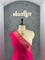Munga Soft Silk 3D Flower Masterpiece Saree
