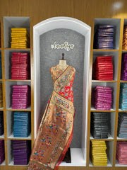 Designer Paithani Patola Sparrow Saree in Banarasi Soft Silk