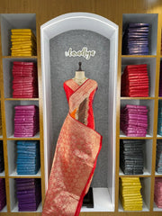 Banarasi Handlloom Rich Weaving Pallu Saree