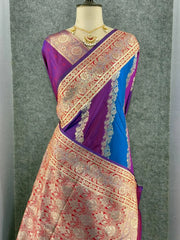 Banarasi Handlloom Rich Weaving Pallu Saree