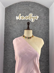 Pure Loom Tussar Silk Embroidery Work Saree