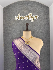 Viscose Raw Silk Bandhej Printed Paithani Saree