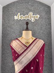 Viscose Raw Silk Bandhej Printed Paithani Saree