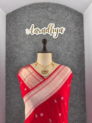 Viscose Raw Silk Bandhej Printed Paithani Saree