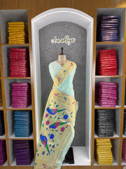 Pure Kanchipuram Paithani Silk Parrot Design Saree