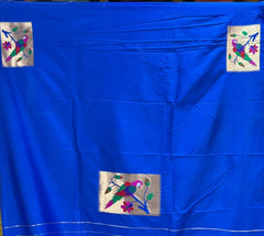 Pure Kanchipuram Paithani Silk Parrot Design Saree