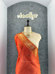 Soft Muga Cotton Paithani Saree