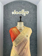 Soft Muga Cotton Paithani Saree