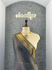 Soft Muga Cotton Paithani Saree