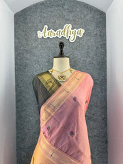 Soft Muga Cotton Paithani Saree