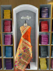 Floral Meena Zari Pallu Paithani Silk Saree