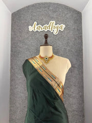 Kanchivaram Paithani Silk Big Parrot Zari Border Saree