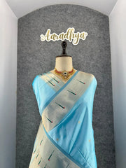 Kanchivaram Paithani Silk Big Parrot Zari Border Saree