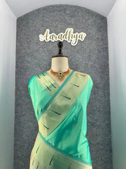 Kanchivaram Paithani Silk Big Parrot Zari Border Saree