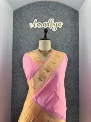 Kanchivaram Paithani Silk Big Parrot Zari Border Saree